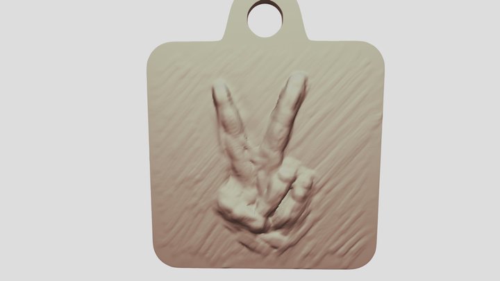 Keychain Square 3D Model