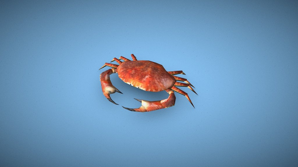 Low-poly crab