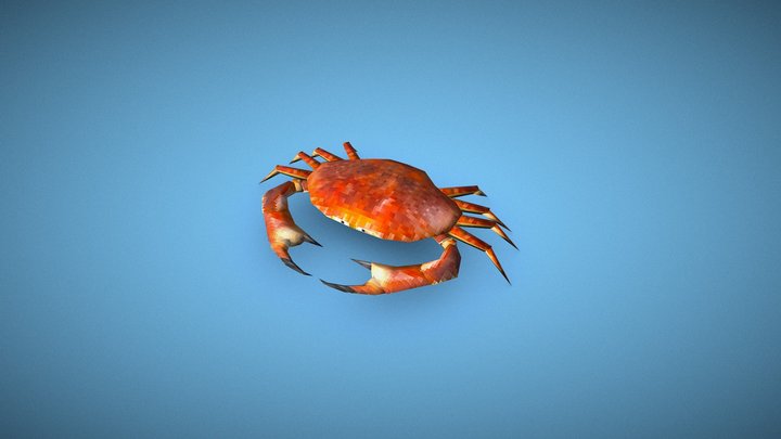 Low-poly crab
