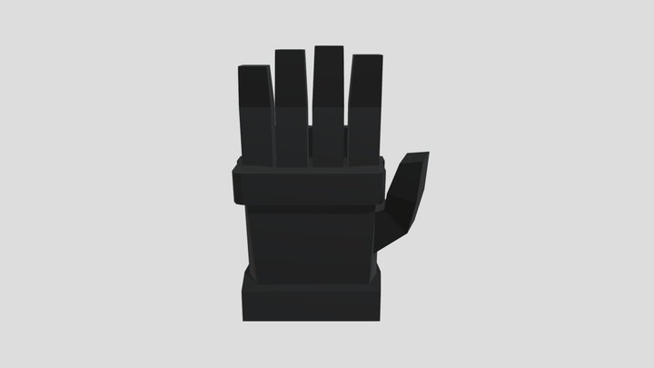 reyes_plate01_gauntlet_Lowpoly 3D Model