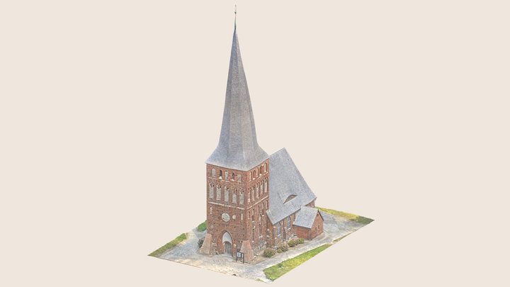 The Parish Church in Iwiecino 3D Model