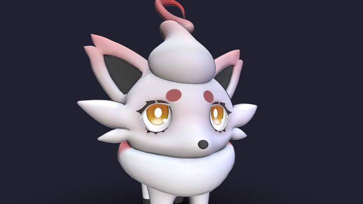 Zorua Hisui 3D Model