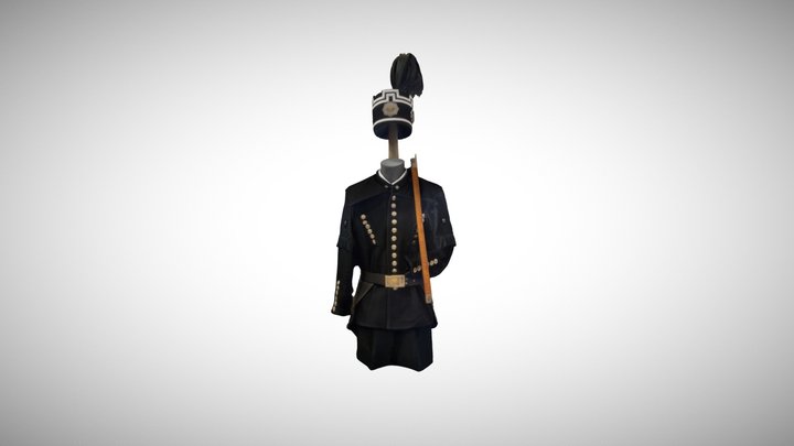 Oelsnitz Paradeuniform für Bergarbeiter 3D Model