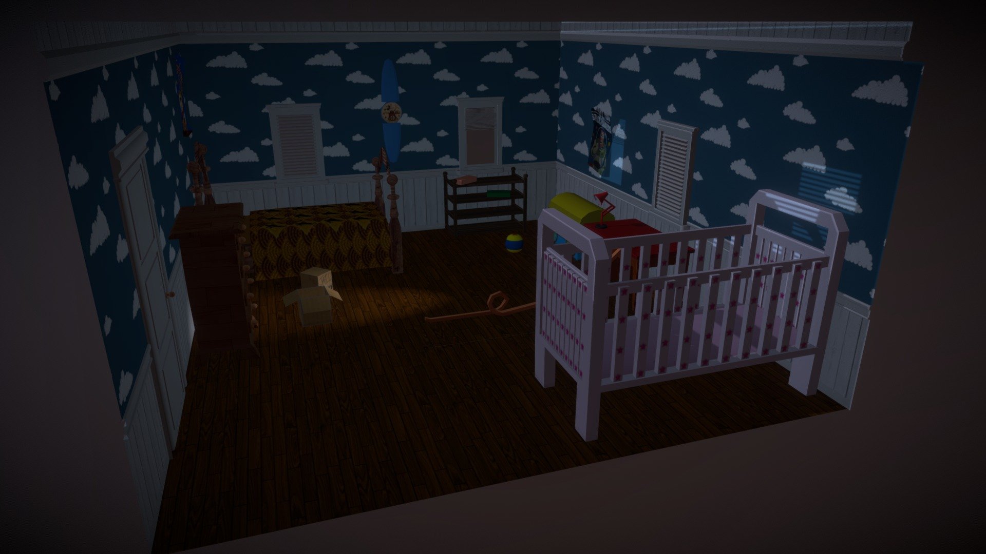 Andy's Room 3D model by T_Stott (imaunicyclerider) [65316a8] Sketchfab