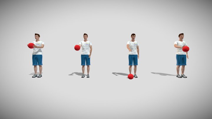 Stationary Dribble (Object Control Subtest) – Kostenloses 3D-Modell STL