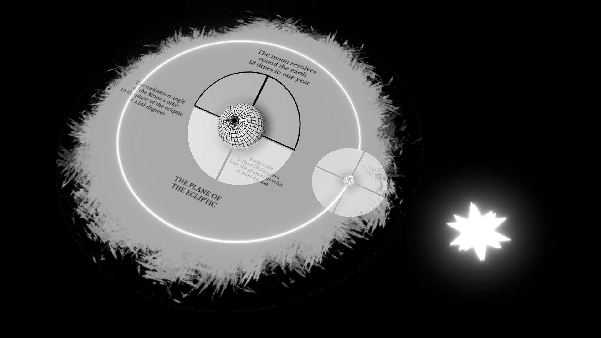 Earth - Moon orbits system - Download Free 3D model by SebastianSosnowski  (@SebastianSosnowski) [6533dce]