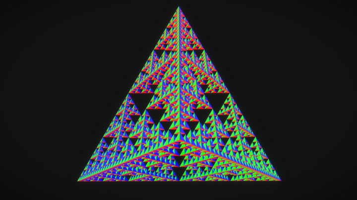 Sierpinski Triangle 3D Model
