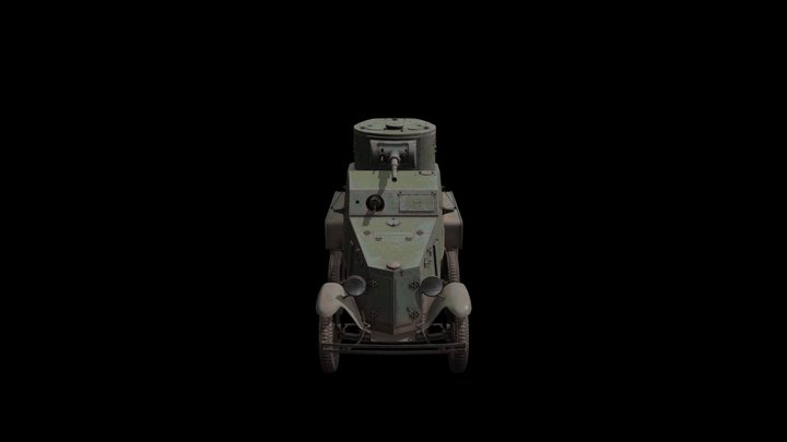 Ba6_Armoured vehicle 3D Model