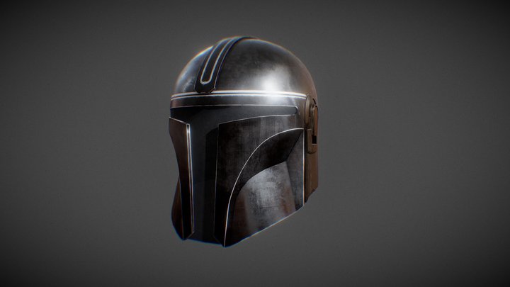 The Mandalorian Helmet 3D Model