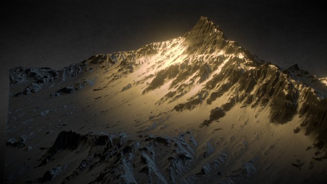 Iri Shinsoj - Snow Mountain 3D Model