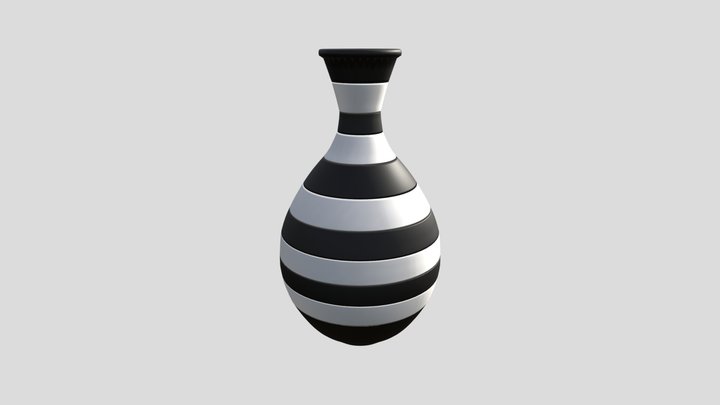 3 - Comtemporary Vase 3D Model