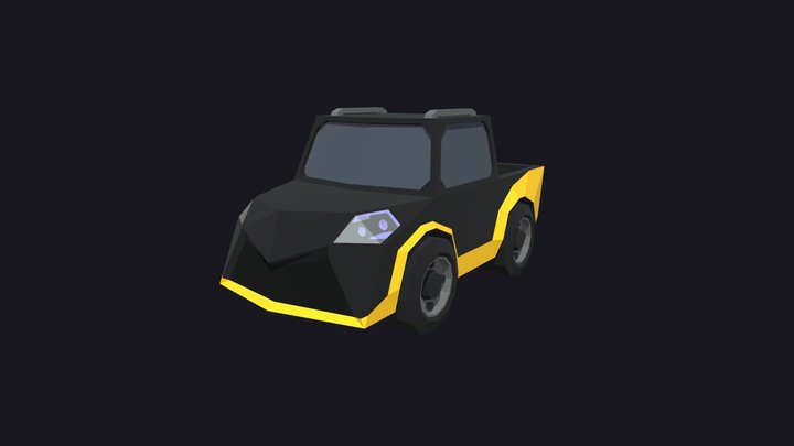 Truck_LowPoly 3D Model