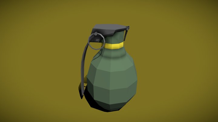 Grenade - Low Poly 3D Model