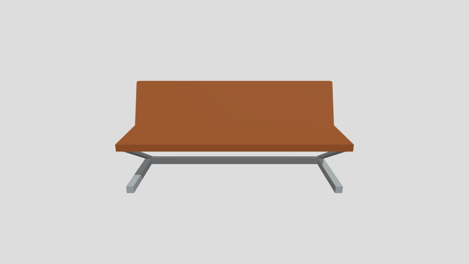 Low Poly Park Bench