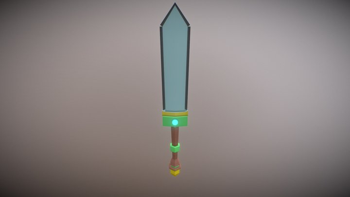 Blender Sword 3D Model