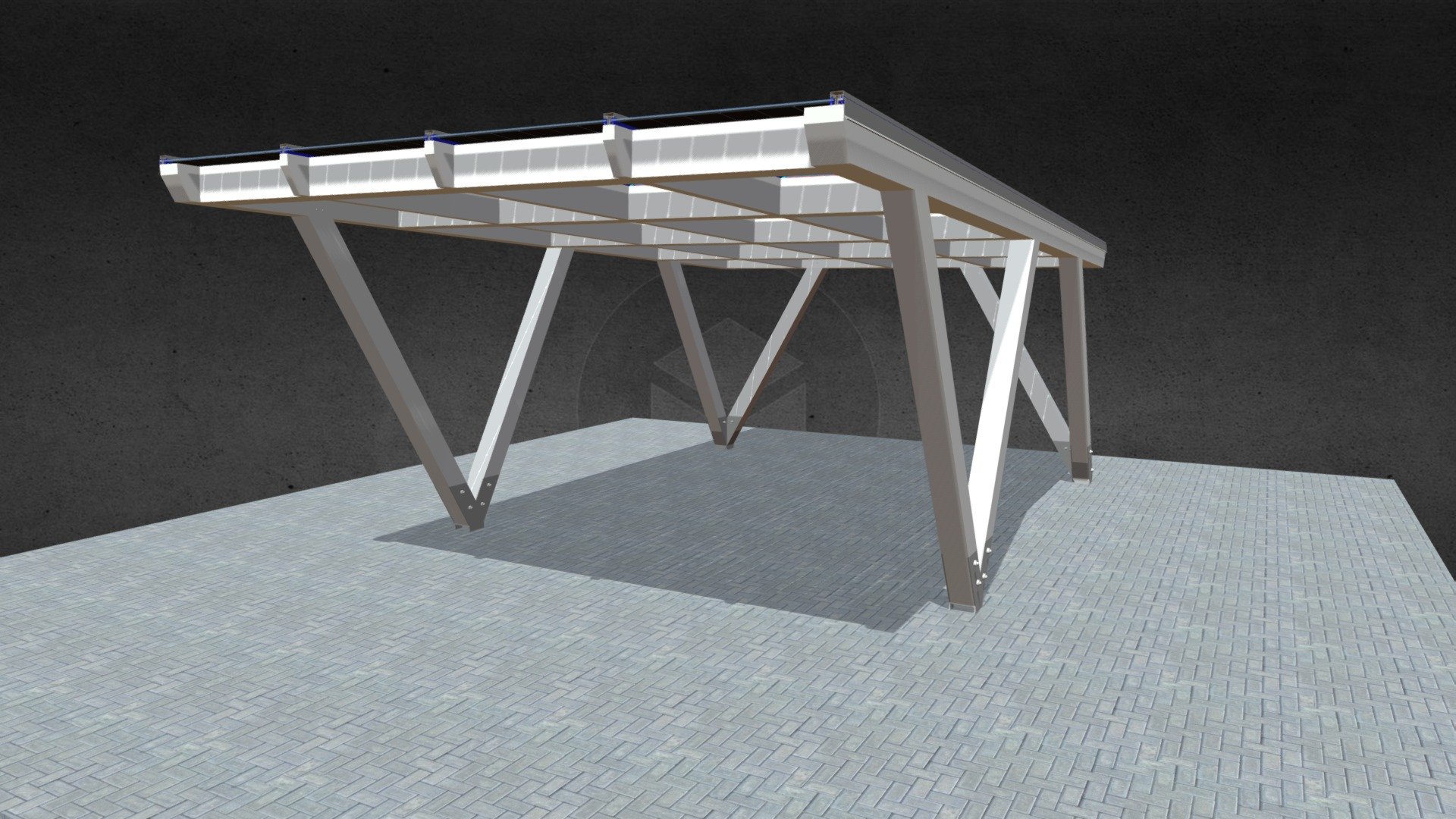 Model V4 Veber Solar Carport 3d Model By Veber Wood Rendersales 653be2b Sketchfab 1927