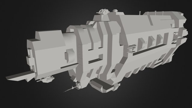 Autumn-class Heavy Cruiser (Shields) 3D Model