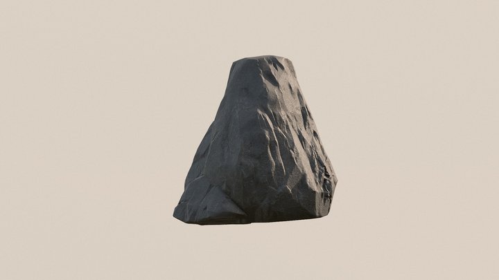 Rock-semi-stylized 3D Model