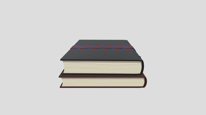 BooksTextured 3D Model