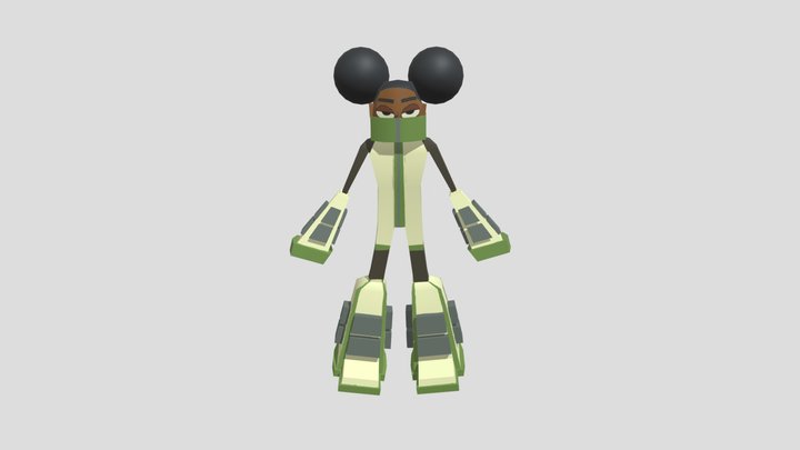 Astronaut Girl 3d Model 3D Model