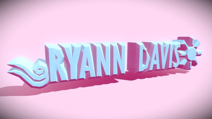 Signature Ryann Davis 3D Model