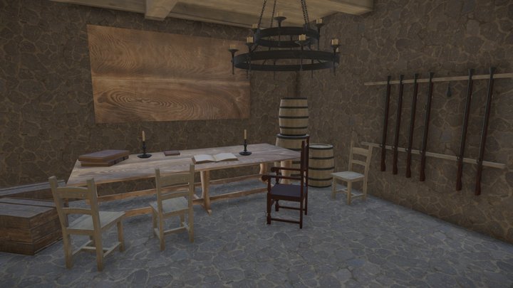 Menu Room 3D Model