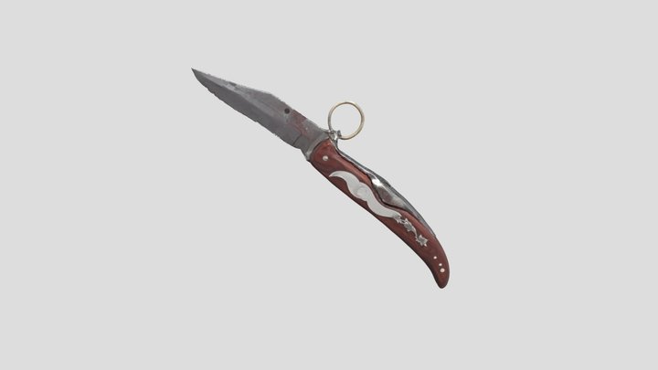 Folding Pocket Knife 3D Model
