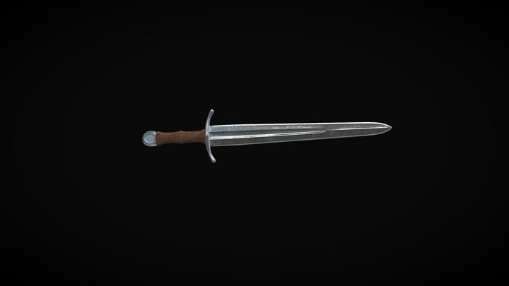 Steel Sword 3D Model