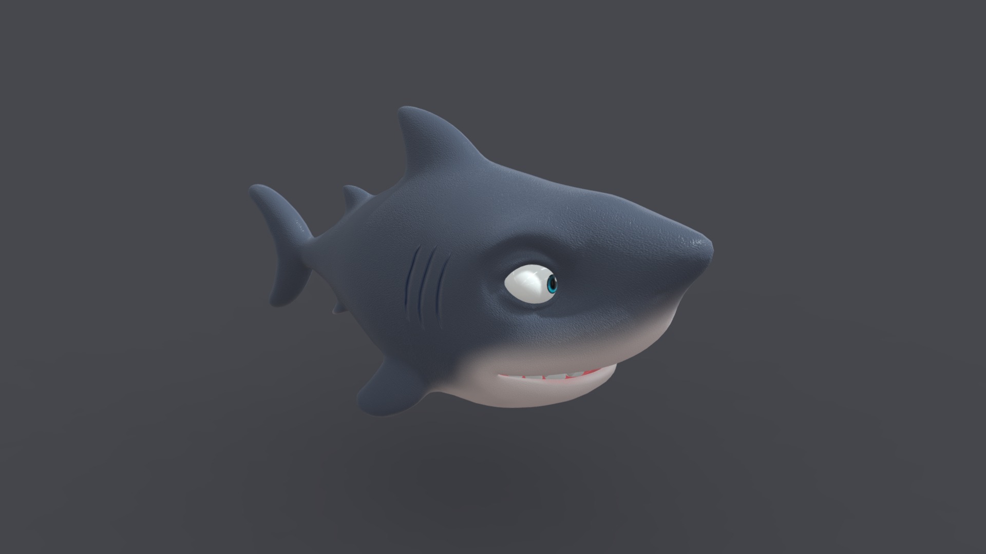 3D model Asset – Cartoons – Animal – Shark – 3D – Rig - This is a 3D model of the Asset - Cartoons - Animal - Shark - 3D - Rig. The 3D model is about a cartoon of a shark.