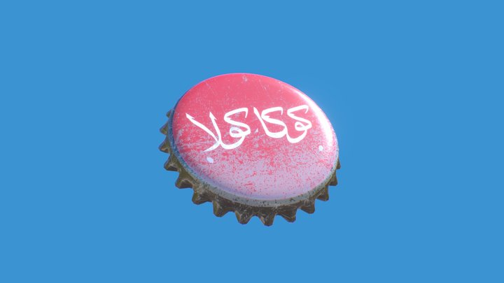 Coca Cola Bottle Cap 3D Model