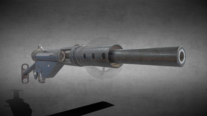Sten MK2 Submachine gun 3D Model