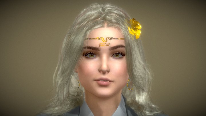 ANGELA Realistic Female 3D Model Rigged Body 3D Model