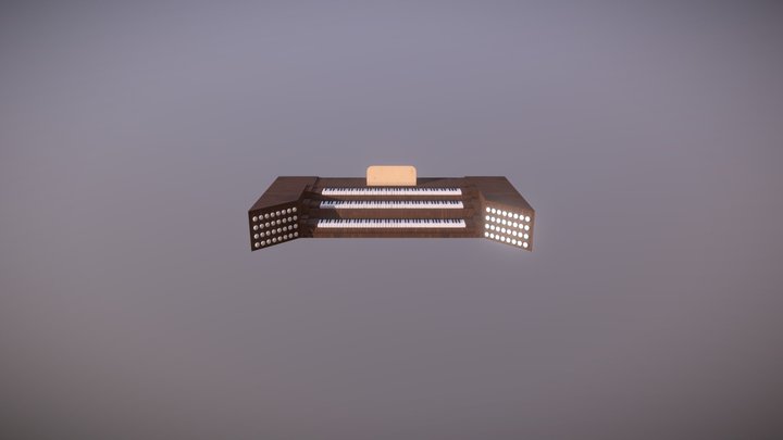 Organ console 3D Model