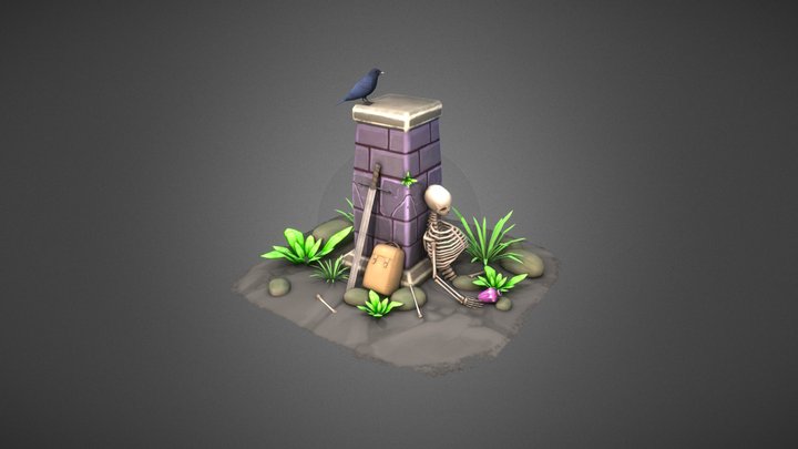 Game over Diorama 3D Model