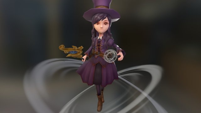 magician girl - Lia 3D Model
