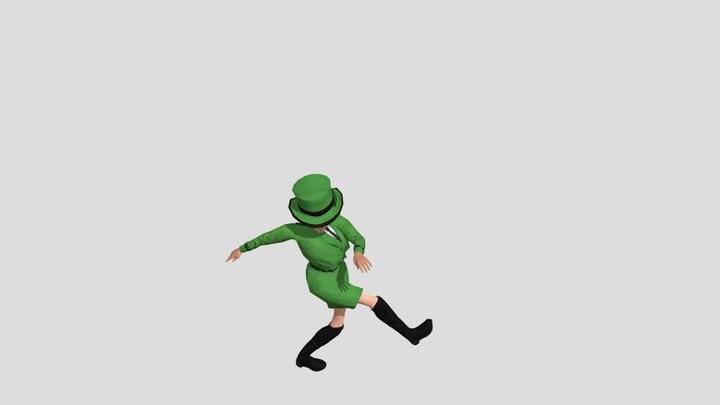Swing Dancing 3D Model