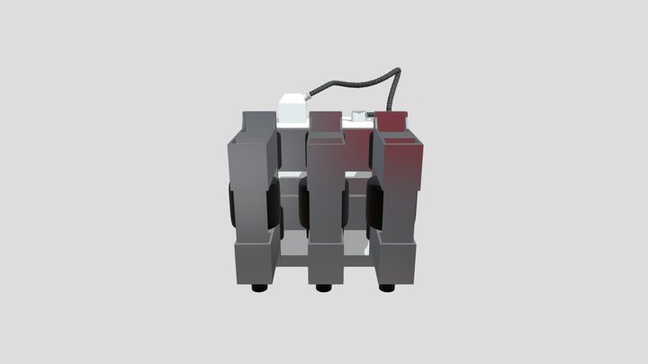 Mid Voltage Circuit Breaker 3D Model