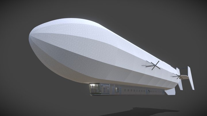 Force aérienne Marley aéronef / Marley airship 3D Model