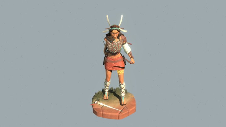 3D Armed Character 3D Model