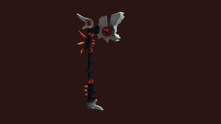 WoW Weapon Axe 3D Model