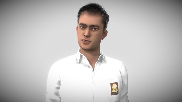 Indonesian Senior High School Man 1 (SMA) 3D Model