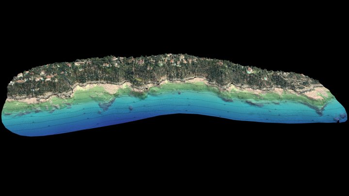 Sites de plongée du cap Ferrat Ouest 3D Model