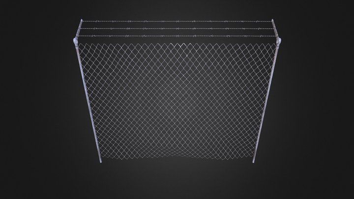 Barbwire Fence  3D Model