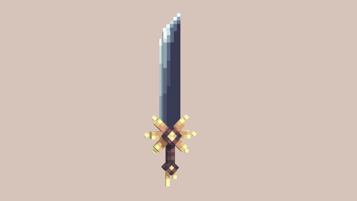 Flaring sword 3D Model