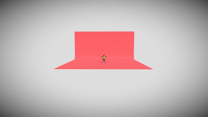 Toon character soccer player 3D Model