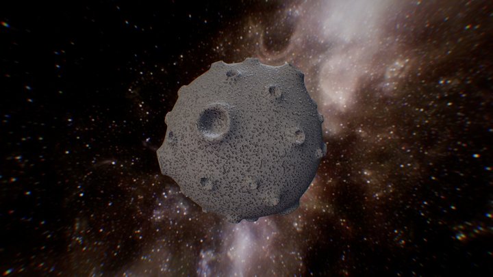 Retro Moon 3D Model