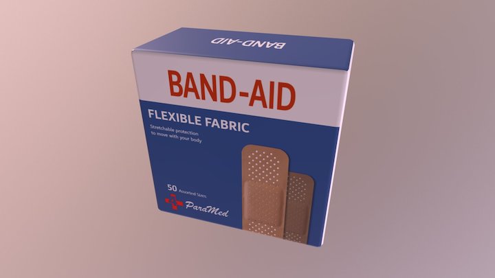 Band Aid Box 3D Model
