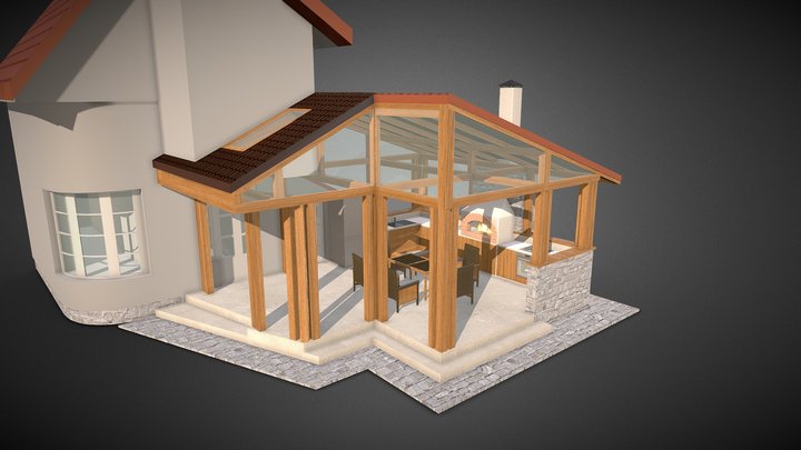 House Terrace 3D Model
