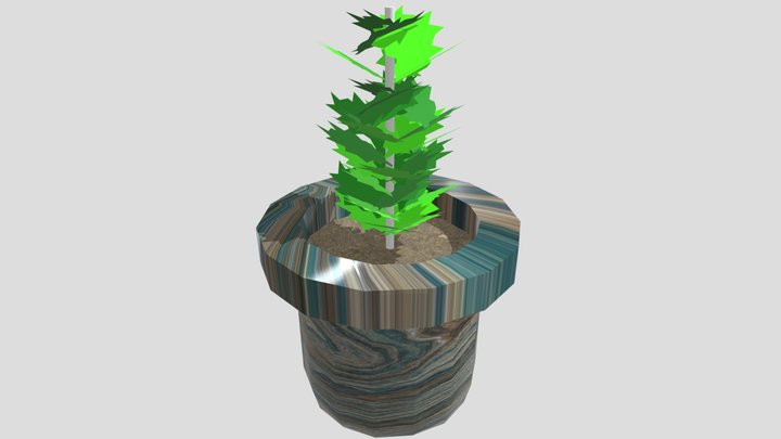 Plant pot relista_lowpoly – Modèle 3D gratuit STL
