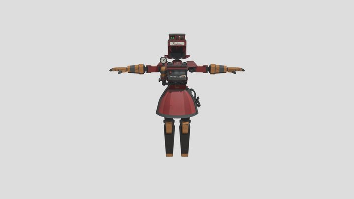 Team Fortress 2 Enhanced Lady Dispenser (Ragdoll 3D Model